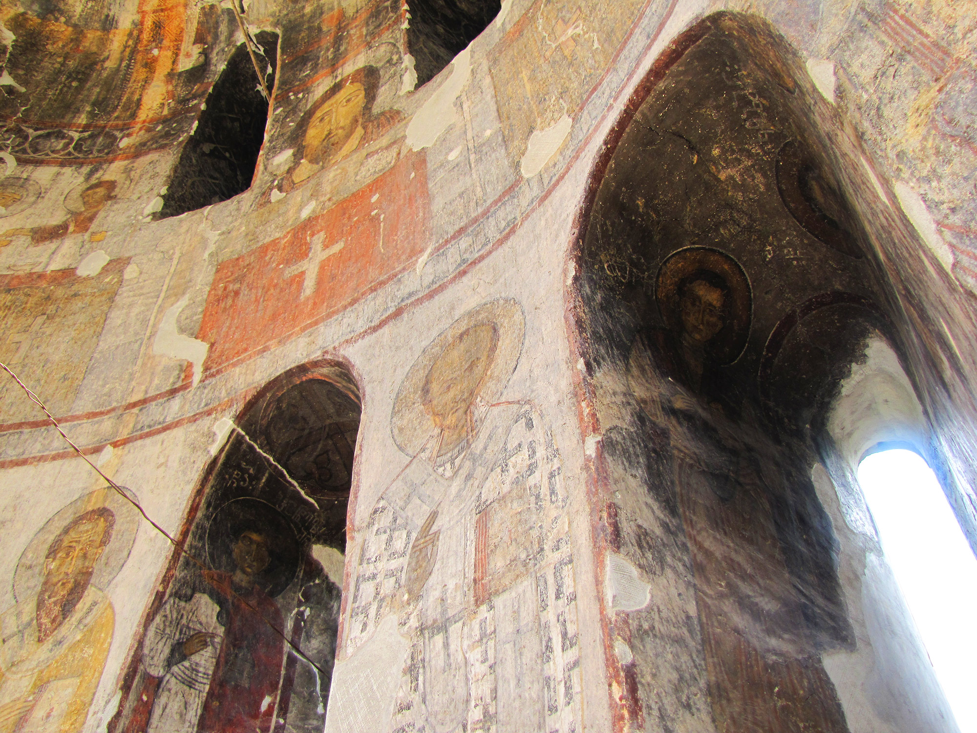 Frescas of Akhtala monastery, Armenia