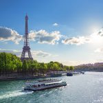 Paris, France - Eiffel Tower and Themes River
