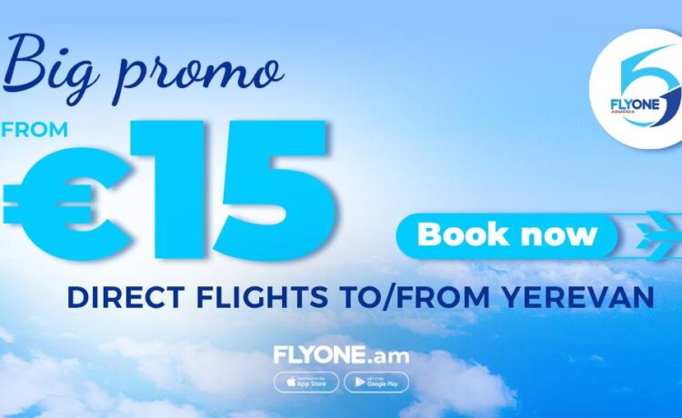 Special Offer from FLYONE ARMENIA — Flights from €15